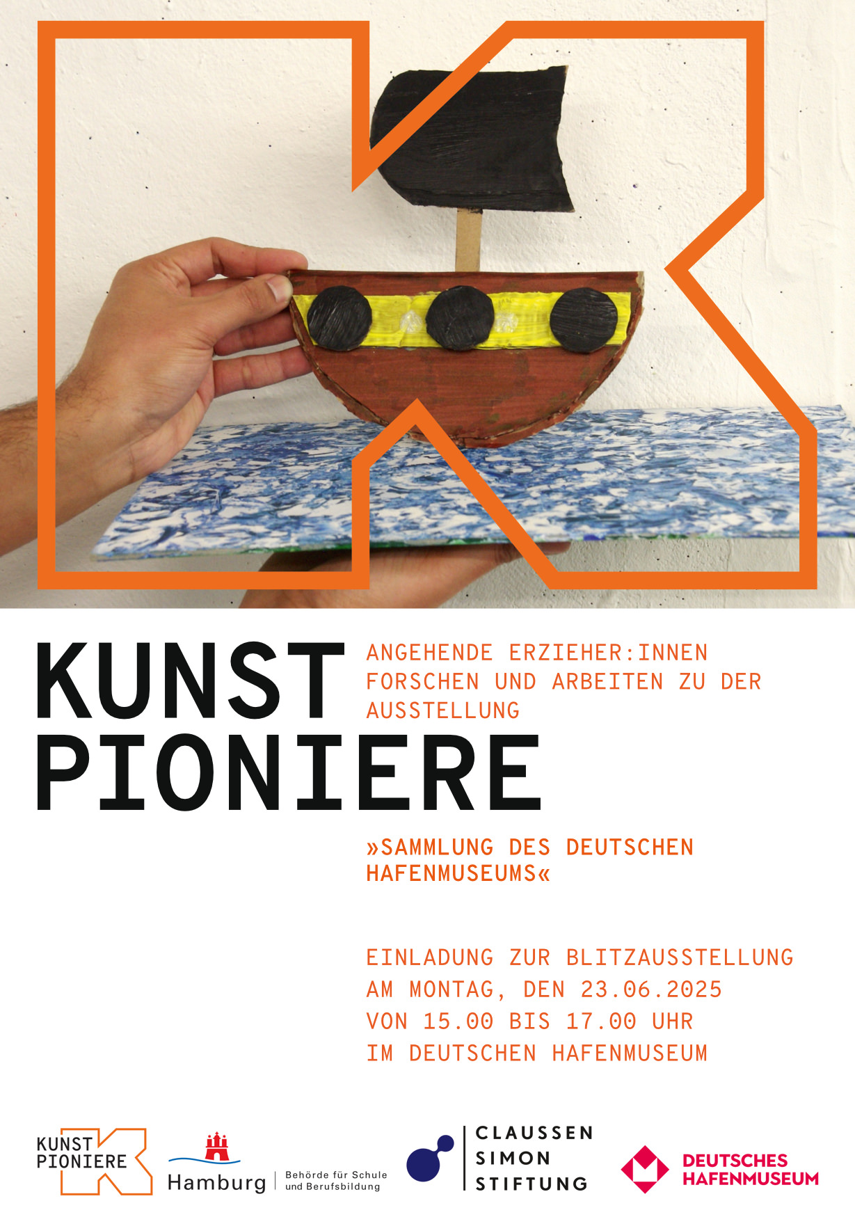 Titel Einladung zur Ausstellung der Kunstpioniere 2025